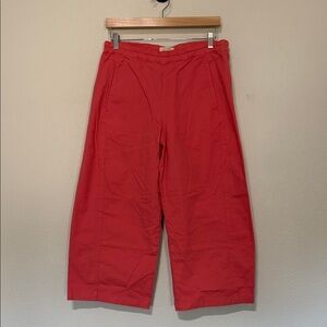 NWT Pilcro for Anthropologie Cropped Vintage Barrel Pants Coral